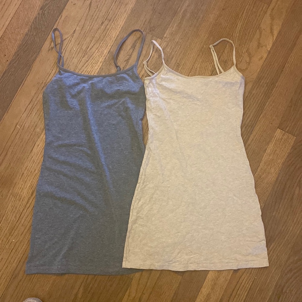 EUC set of 2 tank bodycon mini dresses
